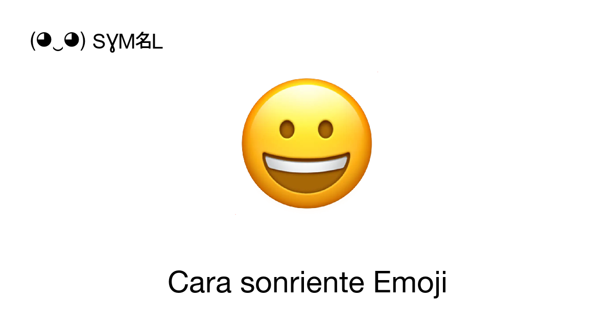 Cara Sonriente Emoji Emoji Significado Del Emoji Copiar