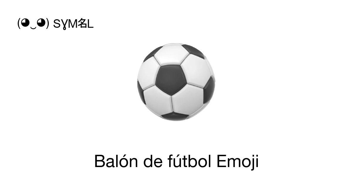 ⚽ Balón De Fútbol Emoji