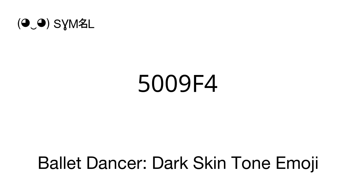 🧑🏿🩰 - Ballet Dancer: Dark Skin Tone Emoji Meaning, Copy & Paste