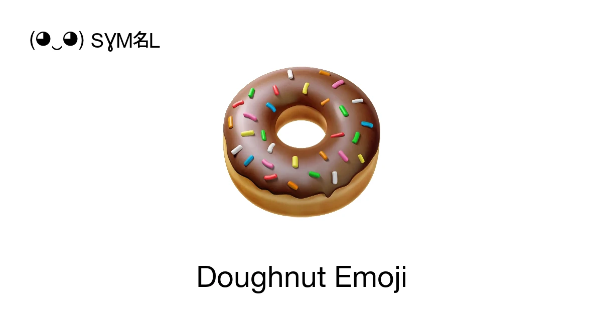 ๐ฉ - Doughnut Emoji Meaning, Copy and Paste