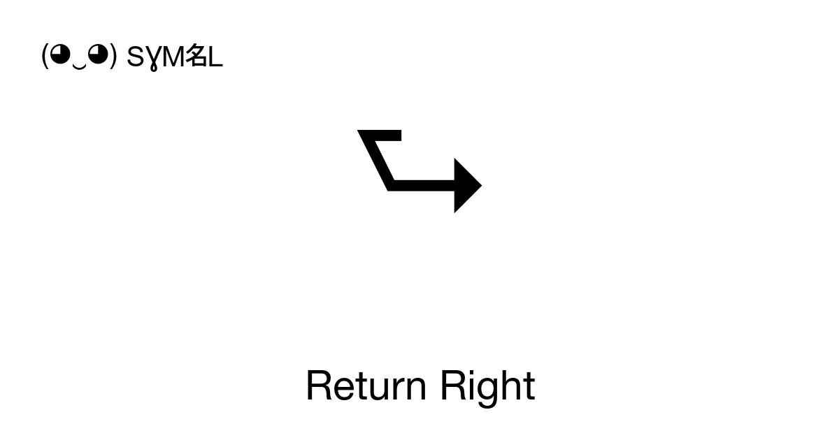Return Right (U+2B91) Symbol Meaning, Copy and Paste