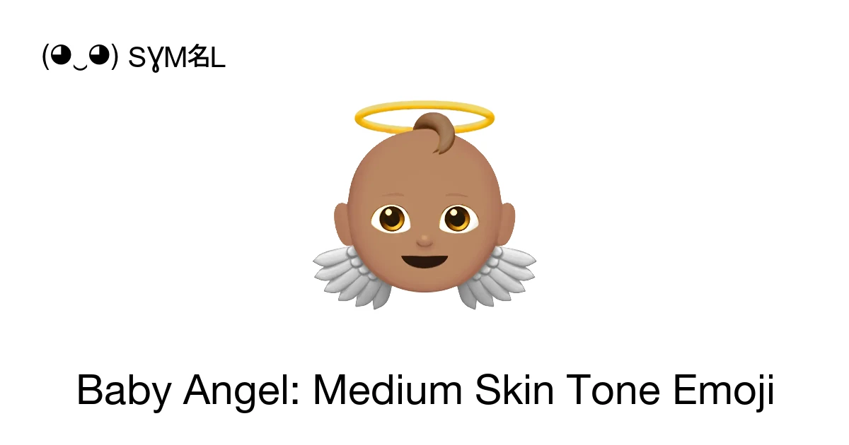 👼🏽 - Baby Angel: Medium Skin Tone Emoji Meaning, Copy & Paste
