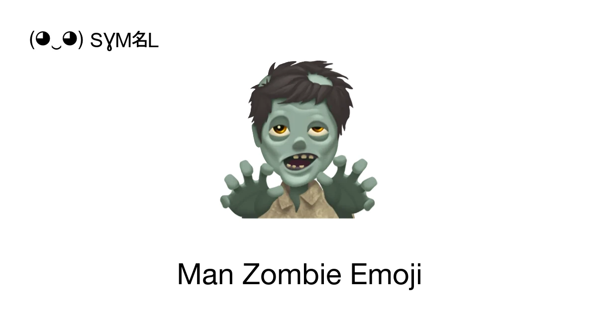 ๐งโโ๏ธ - Man Zombie Emoji Meaning, Copy & Paste