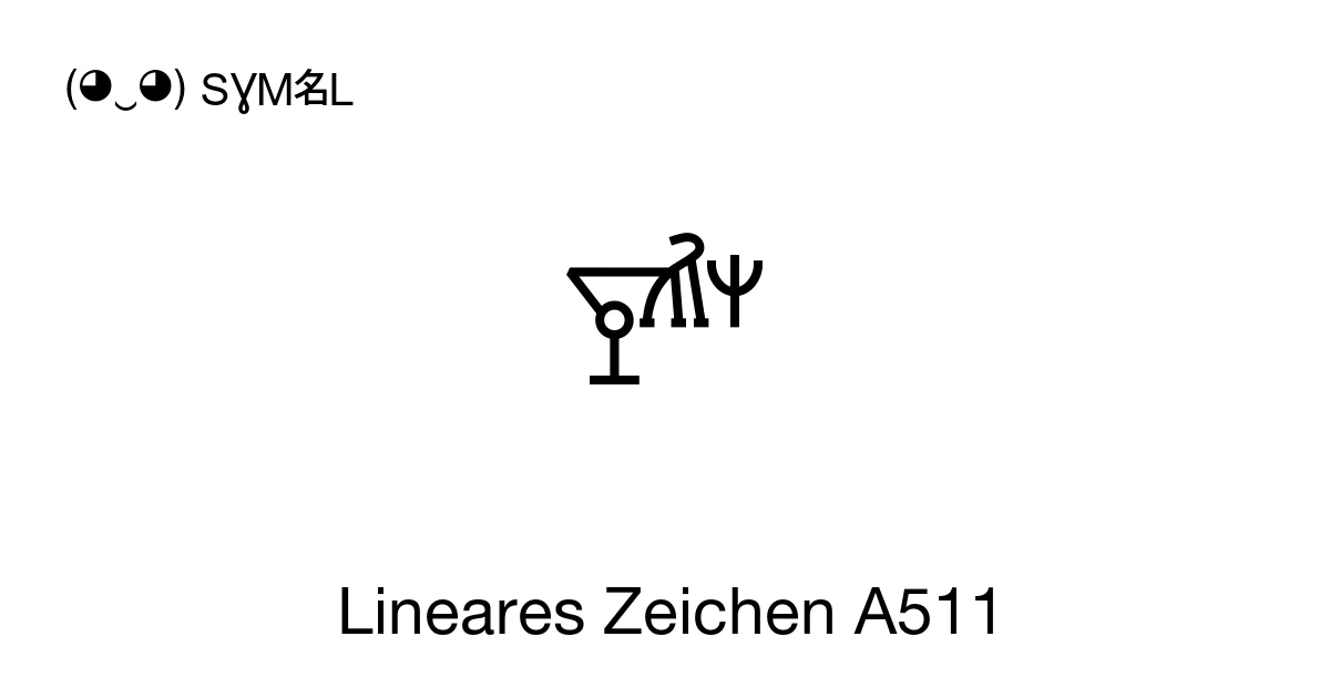 Lineares Zeichen A511 (U+106BC) Bedeutung des Symbols, kopieren und ...