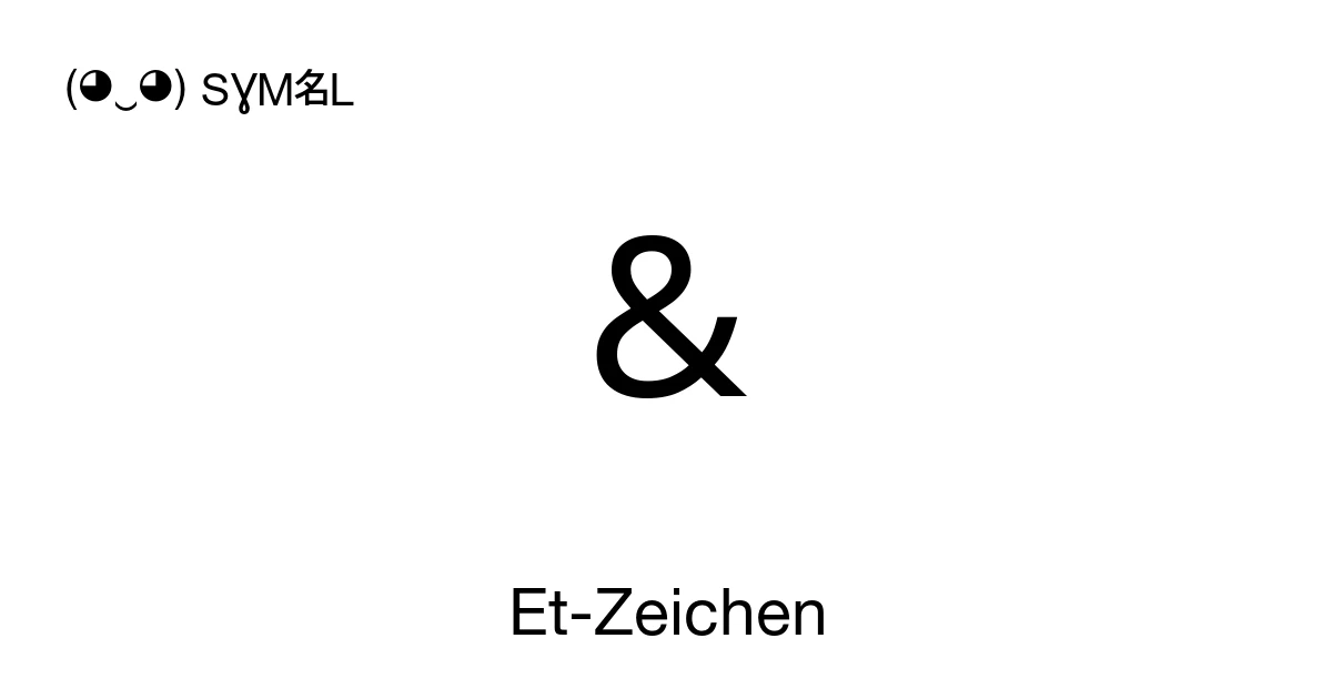 et-zeichen-u-0026-bedeutung-des-symbols-kopieren-und-einf-gen