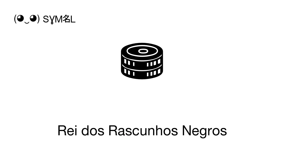 Simbol Raso Rei dos Rascunhos Negros (U+26C3) significado do símbolo, copiar e colar