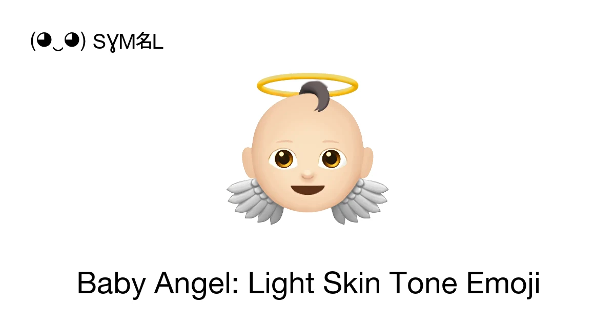 👼🏻 - Baby Angel: Light Skin Tone Emoji Meaning, Copy & Paste