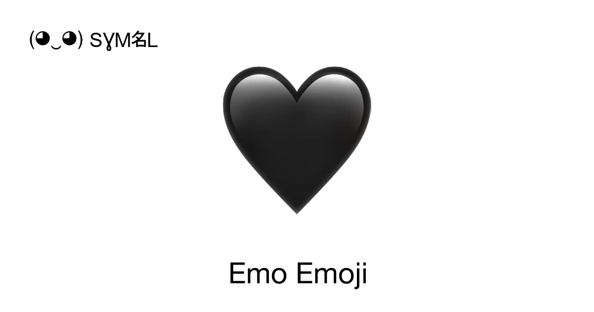 Emo Emojis 🖤😞 copy and use your favorite edgy symbols ( ‿ ) SYMBL