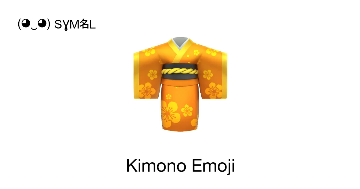 ๐ - Kimono Emoji Meaning, Copy and Paste