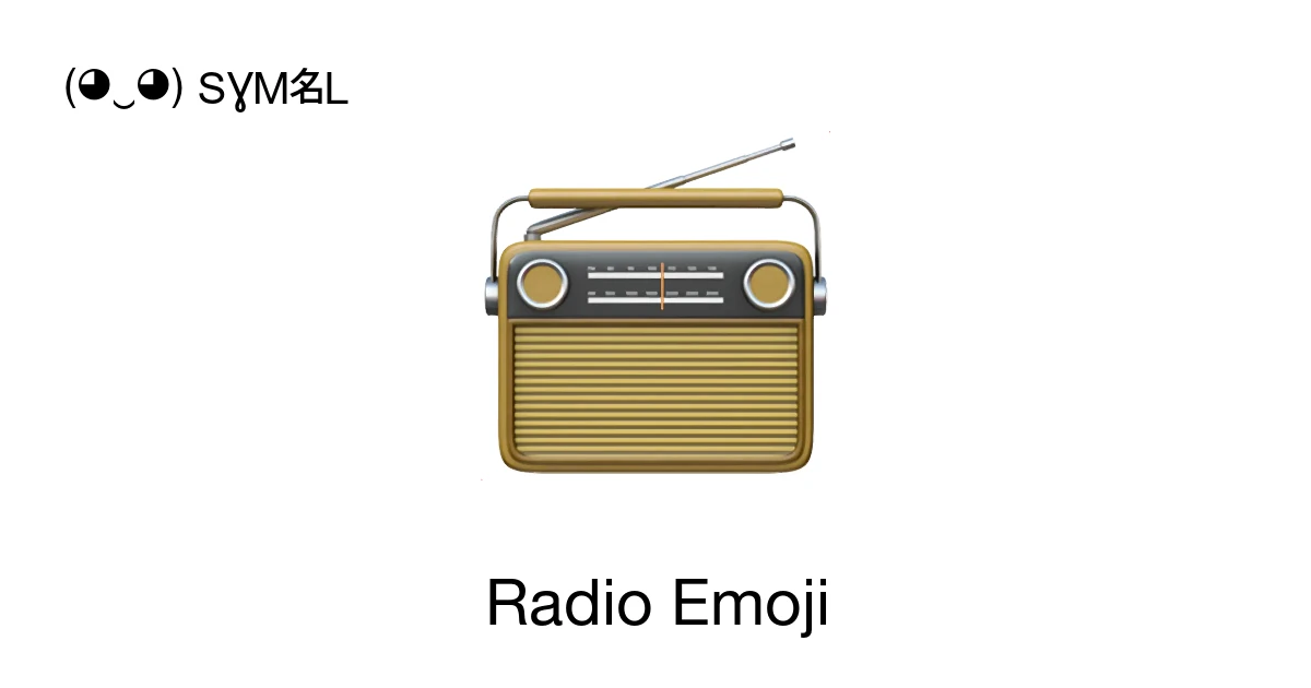 📻 - Radio Significado del emoji, copiar y pegar