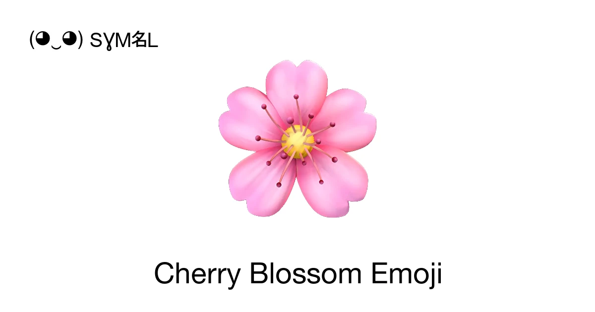 🌸 - Cherry Blossom Emoji Meaning, Copy and Paste