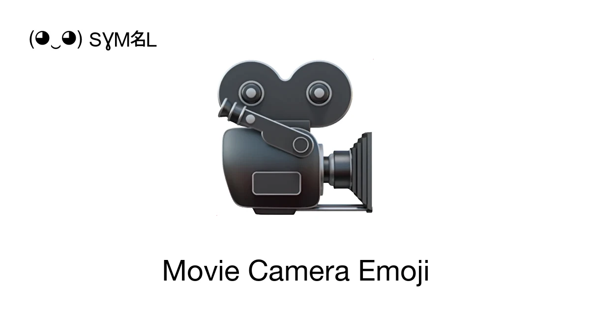 🎥 - Movie Camera Emoji Meaning, Copy and Paste