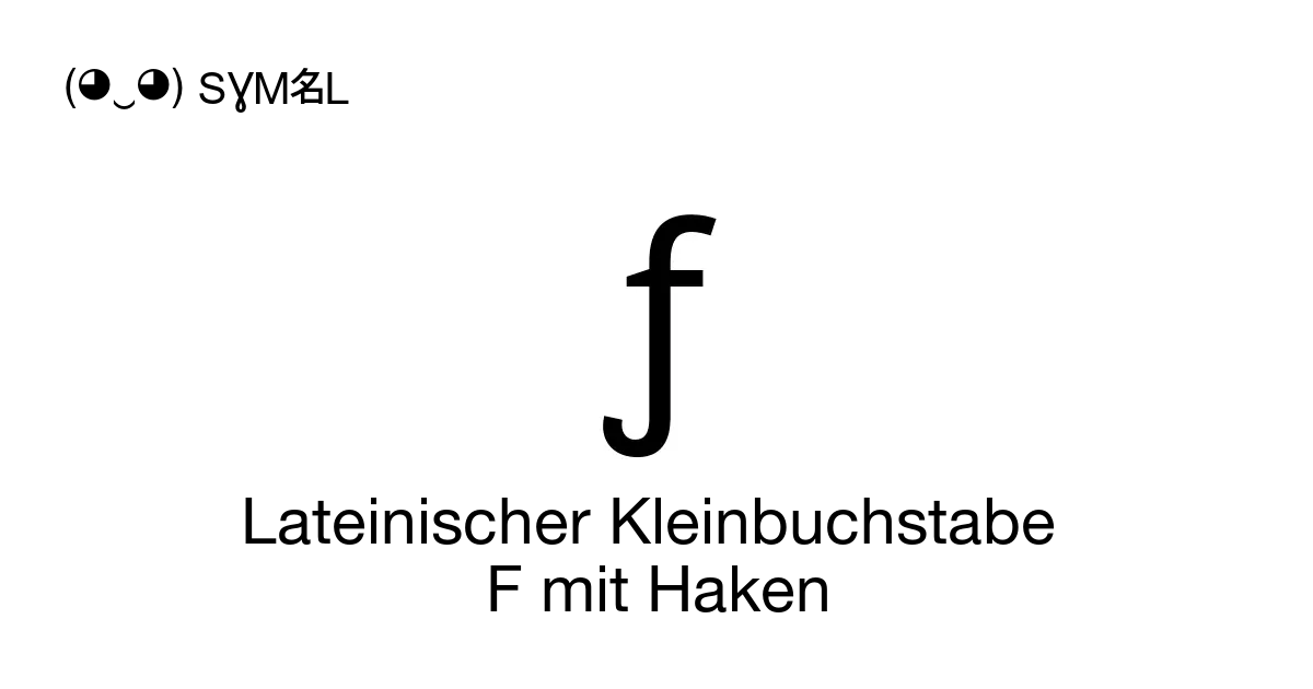 Kleinbuchstabe f