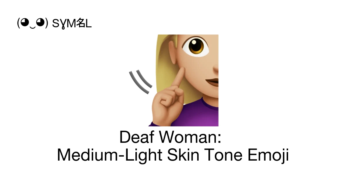 🧏🏼‍♀️ - Deaf Woman: Medium-Light Skin Tone Emoji Meaning, Copy & Paste
