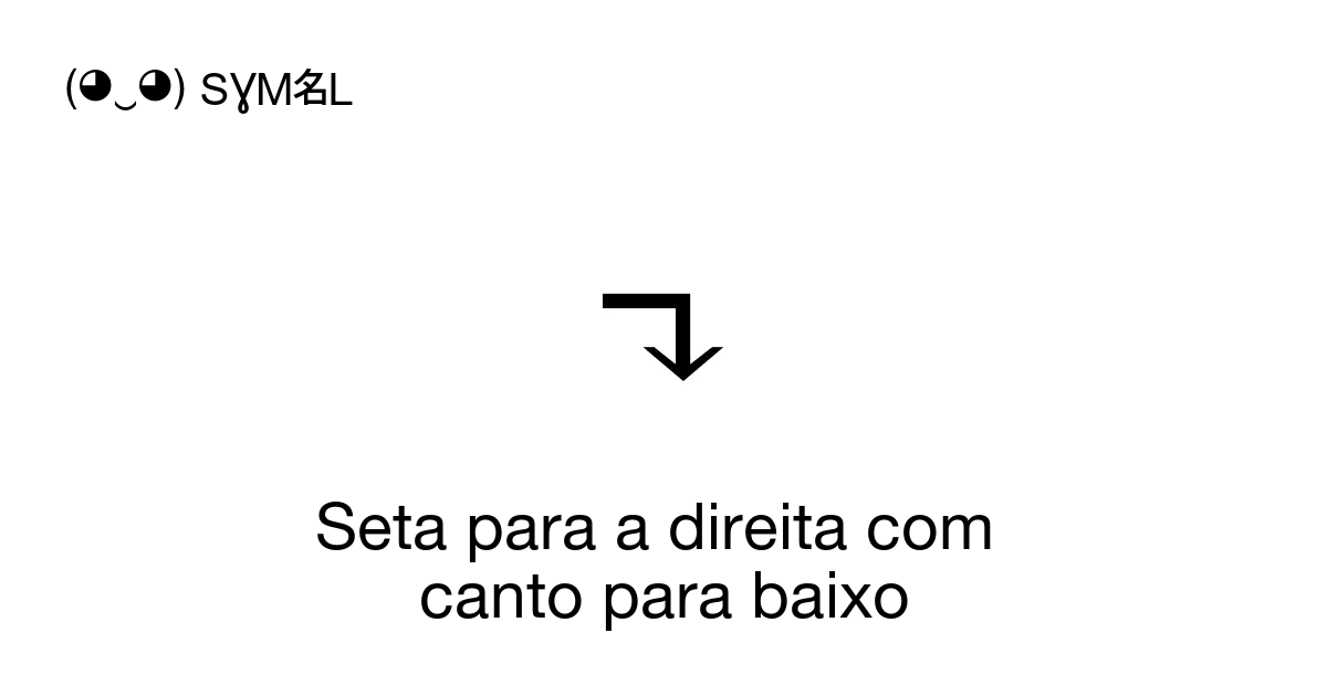 Seta para a direita com canto para baixo Alimenta o de