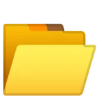 Открытая папка для файлов (бумаг)