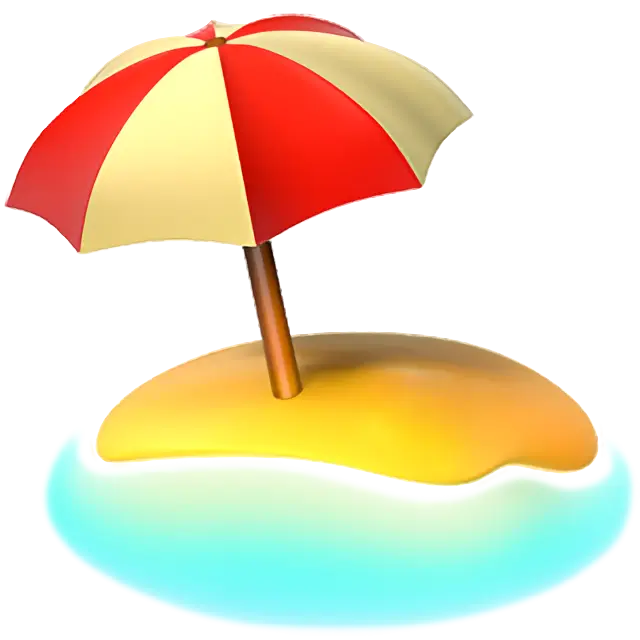 傘とビーチ