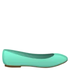 Flacher Schuh