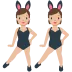 Woman with Bunny Ears