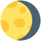 Csökkenő gibbous hold szimbólum