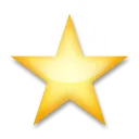 Estrella mediana blanca