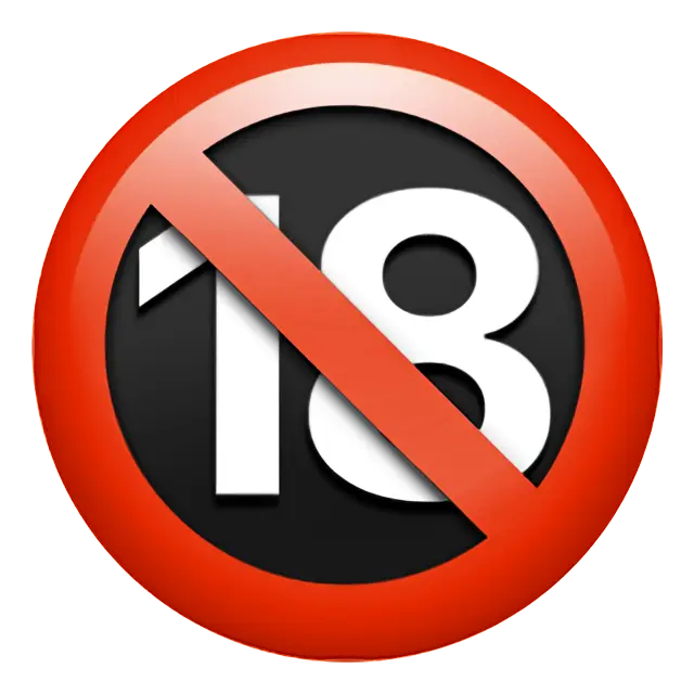 Symbole d’interdiction aux moins de dix-huit ans