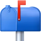 Zamknięta skrzynka pocztowa z flagą podniesioną