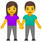 Man și femeie Holding mâini