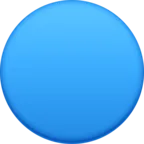 Grande cerchio blu