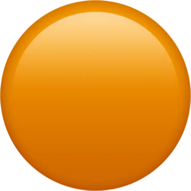 Grande círculo laranja
