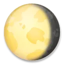 Abnehmendes gibbous Mond-Symbol