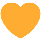 橙色的心