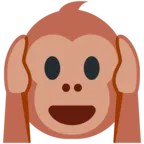 Mono con orejas tapados