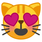 Zâmbetul pisicii cu ochi în formă de inimă