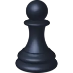 Czarny pionek szachowy