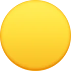 Gran círculo amarillo