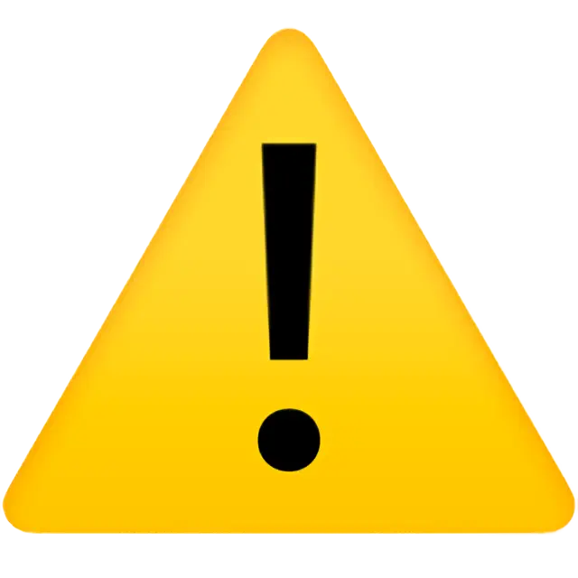 ⚠ - Warning Sign (Warning) Emoji 📖 Emoji Meaning ✂ Copy