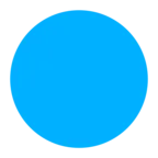 Grande cerchio blu