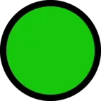 Großer grüner Kreis