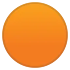 Duże pomarańczowe koło