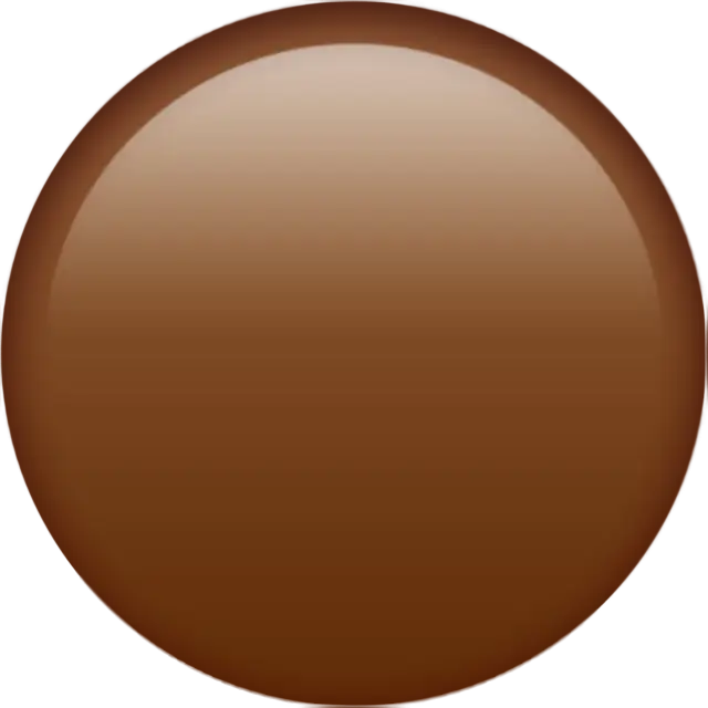 Grande cerchio marrone