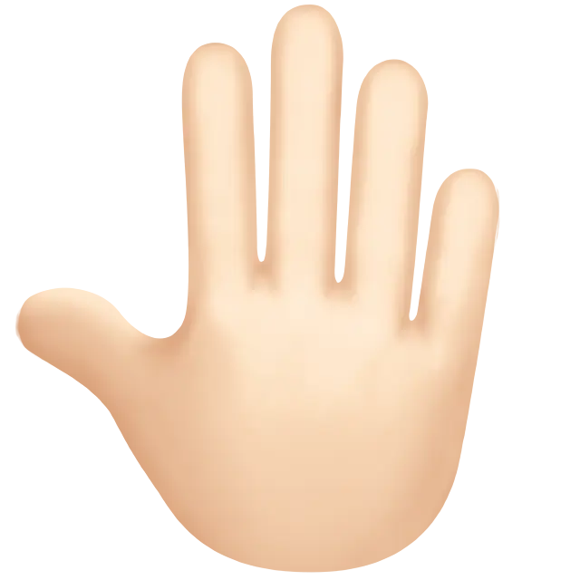 🤚🏻 Raised Back Of Hand Light Skin Tone Emoji Meaning Copy And Paste 