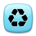 Símbolo de reciclagem universal preto