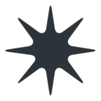 Eight Pointed Black Star