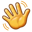 लहराता हुआ हाथ का चिन्ह