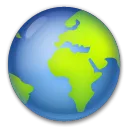 Earth Globe Europa-Africa