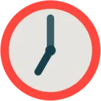 Cadran d’horloge à sept heures