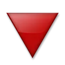 Aşağıyı gösteren kırmızı üçgen