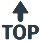 Top with Upwards Arrow Above
