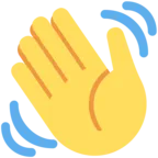 लहराता हुआ हाथ का चिन्ह